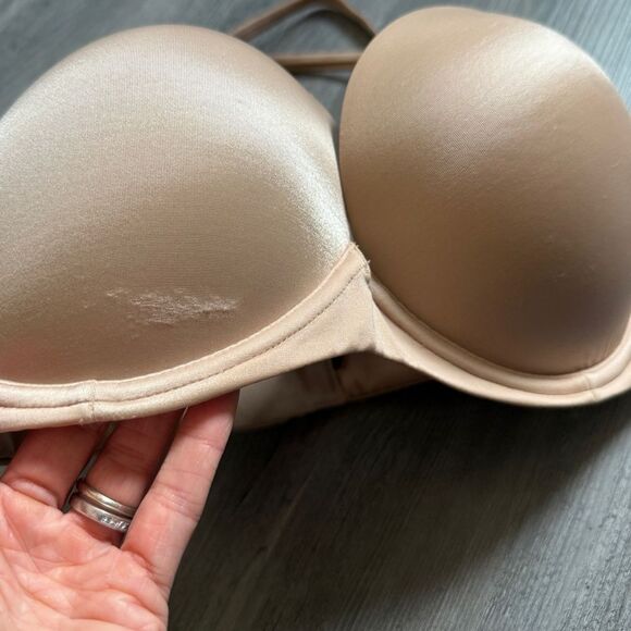 Victoria’s Secret 34DD Bra Very Sexy Multiway Convertible Straps Tan - Picture 12 of 13